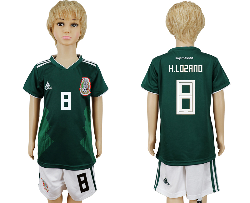 2018 maillot pour enfants MEXICO CHIRLDREN #H.LOZANO